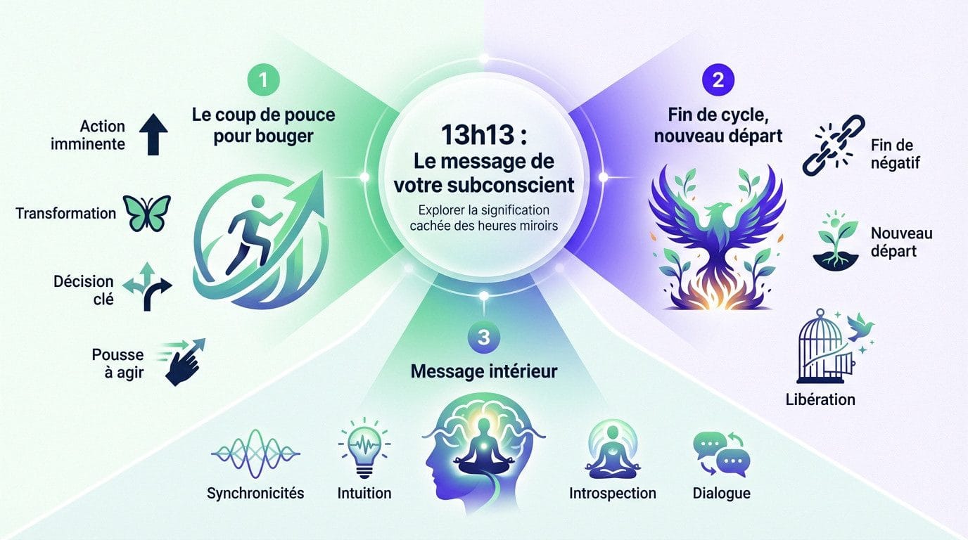 heure miroir 13h13 signification transformation et fin de cycle