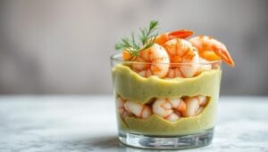 verrine avocat crevette à faire la veille