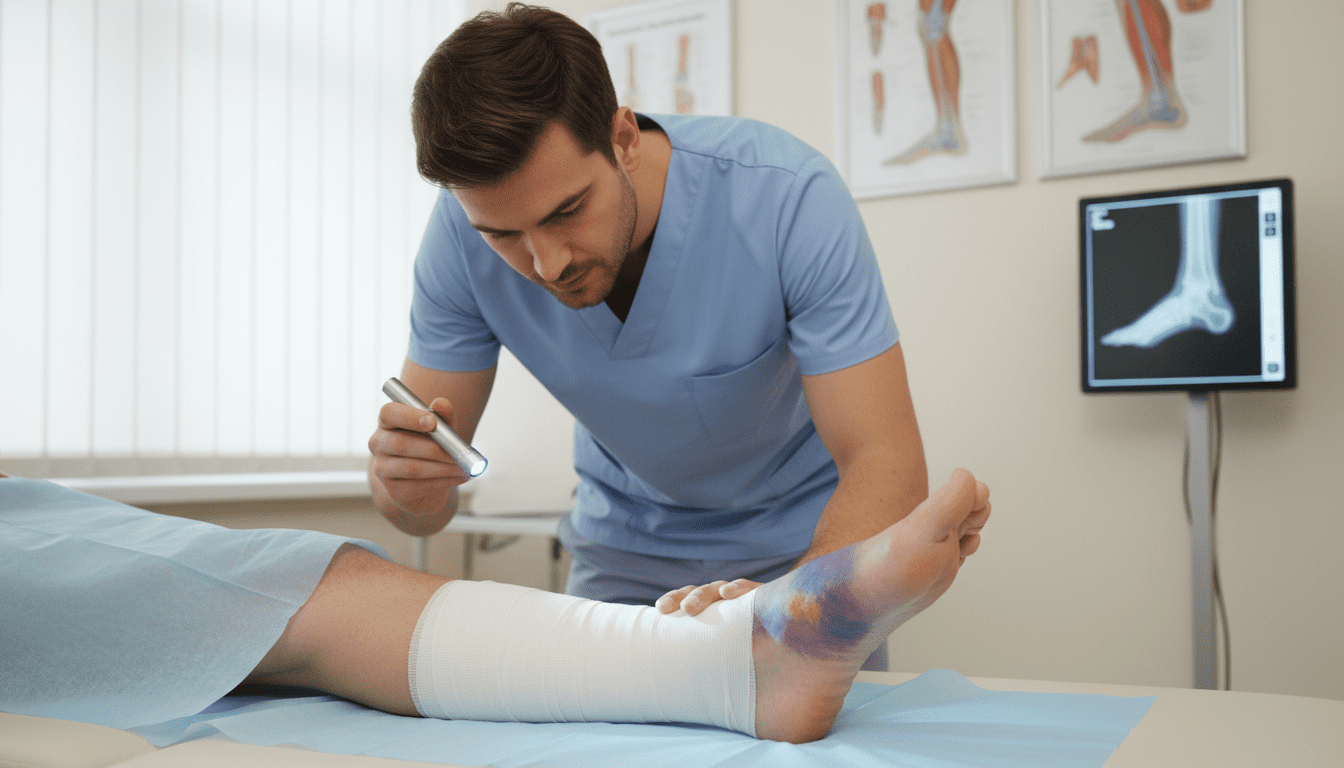 Entorse grave de la cheville