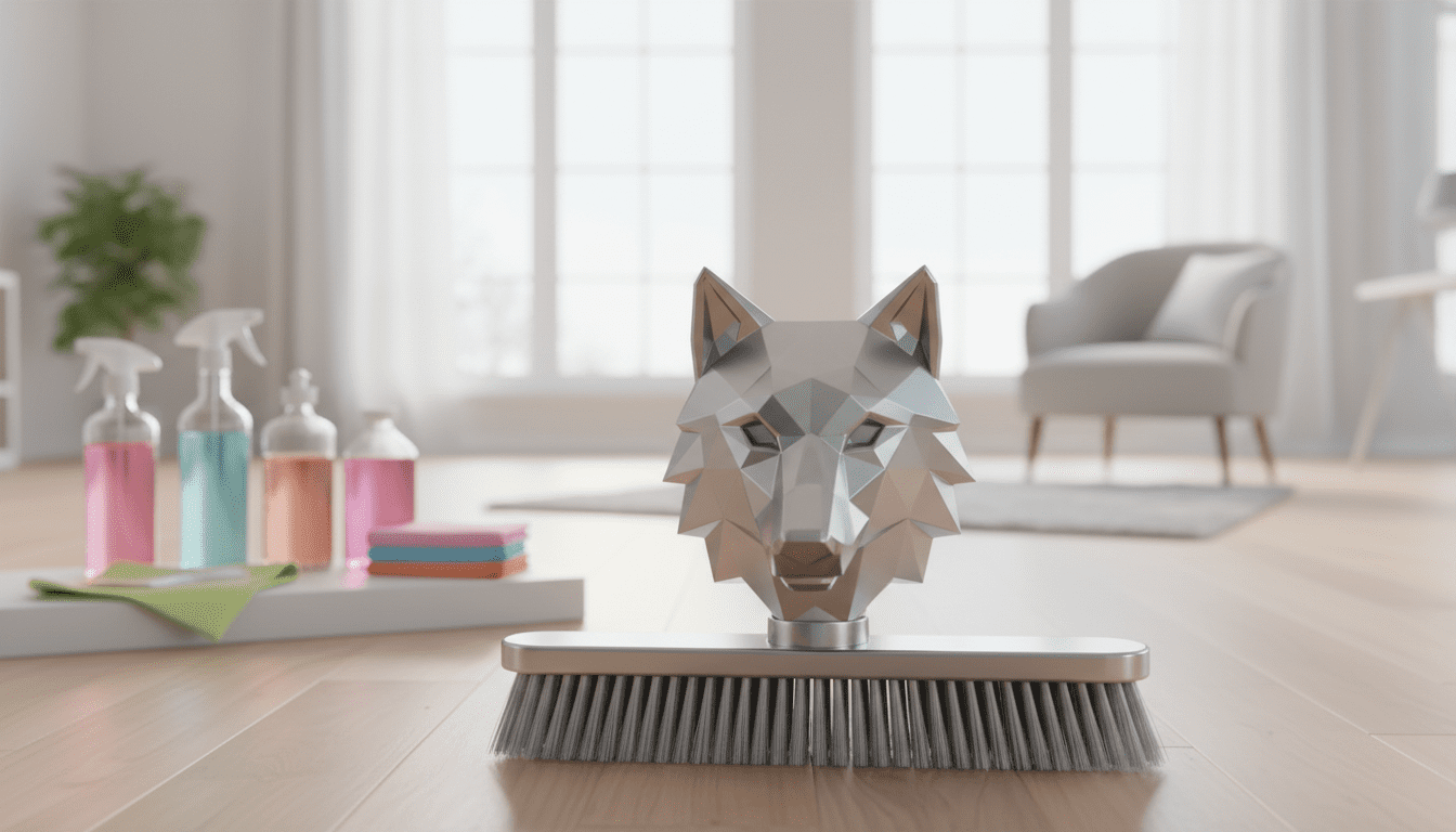 balai tête de loup triangulaire télescopique
