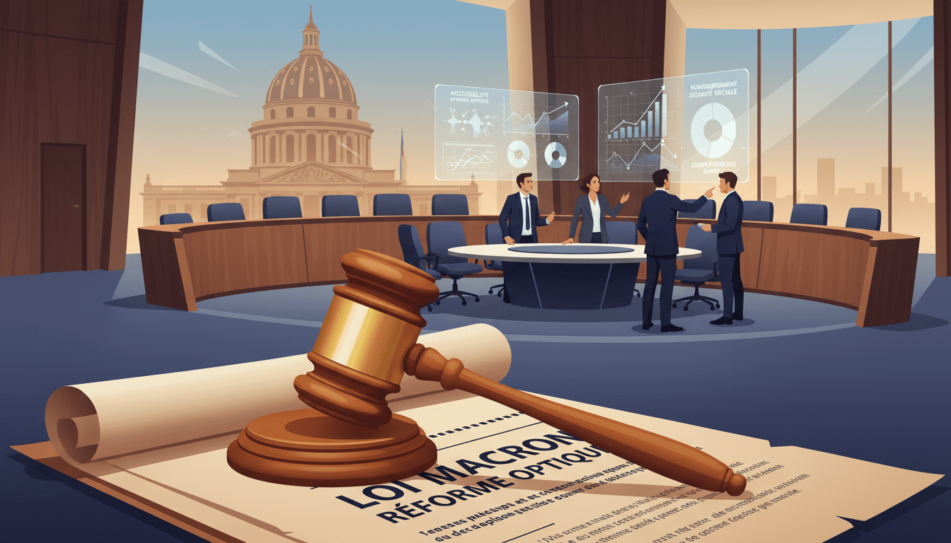 chronologie législative réforme optique