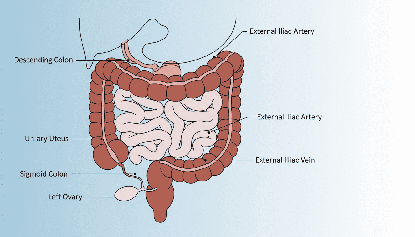Douleur bas ventre gauche : quand faut-il s'inquiéter? 1 anatomie organes bas ventre gauche