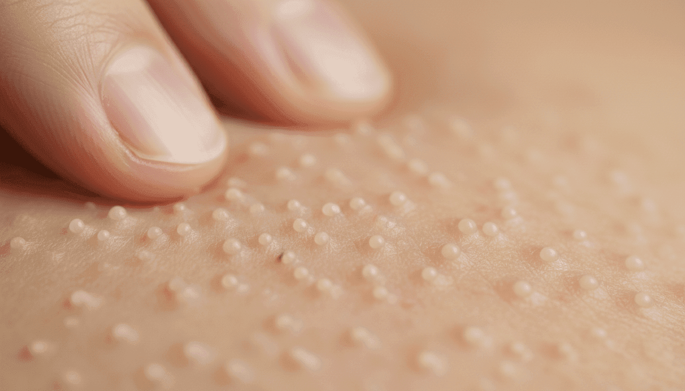 caractéristiques visuelles des granules de fordyce