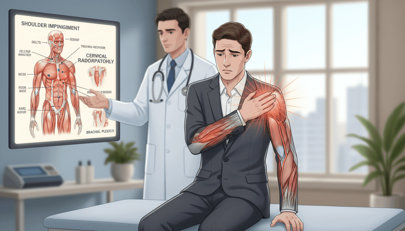 douleur a l'épaule qui descend dans le bras