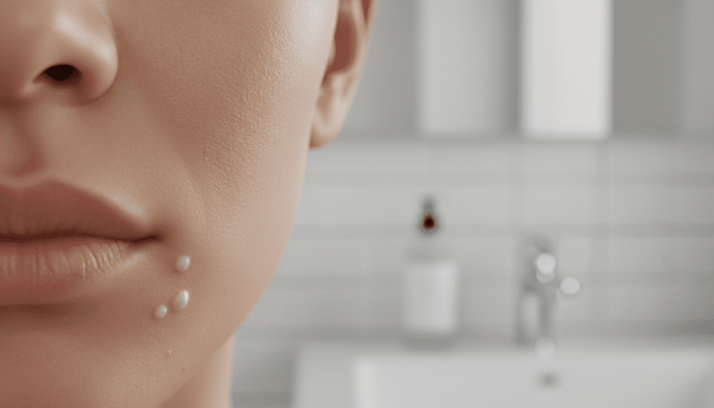 Bouton blanc visage : causes et solutions pour une peau nette 1 comédons fermés peau