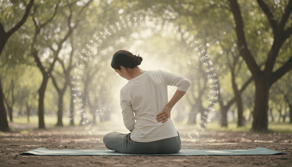 mal de dos côté gauche signification spirituelle