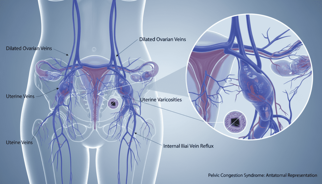 Varice pelvienne : symptômes, diagnostic et options de traitement 1 syndrome congestion pelvienne