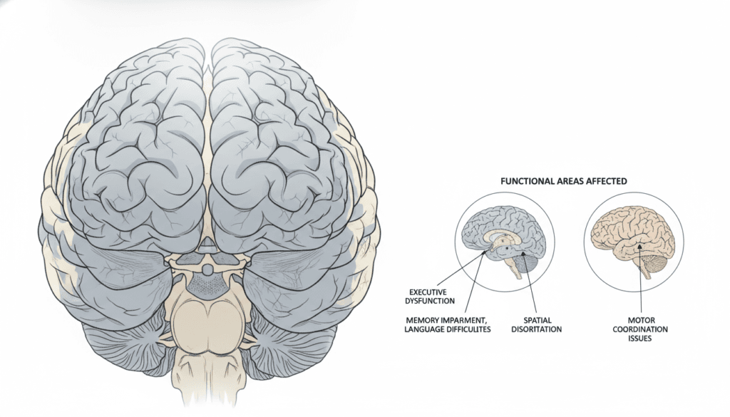 atrophie cortico sous corticale