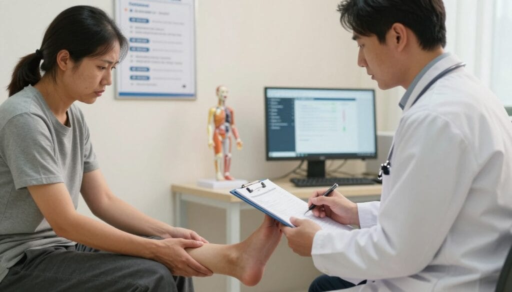 Pied gonflé après un AVC : causes, risques de phlébite et rééducation 1 protocole médical et traitements validés