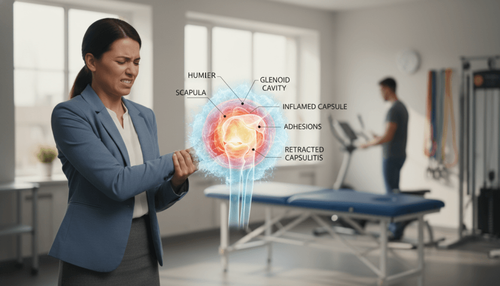 Capsulite : nombre de séances de kiné recommandé 1 symptômes capsulite rétractile