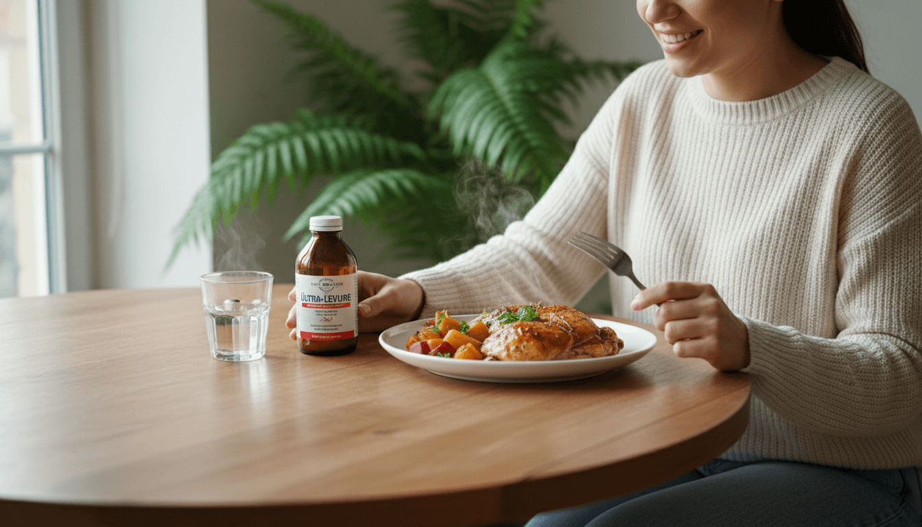 ultra-levure avant ou après repas