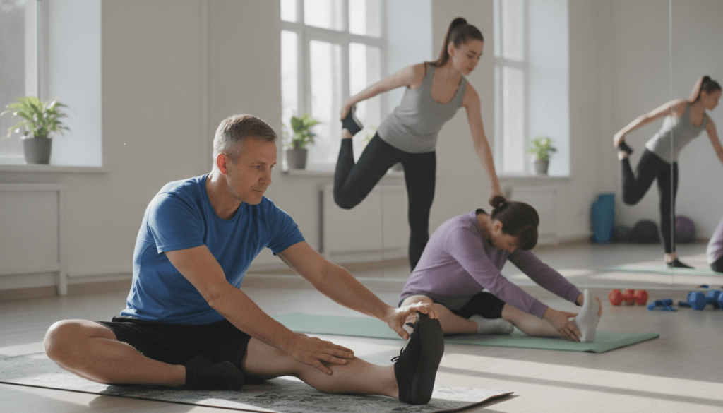 étirements après le sport